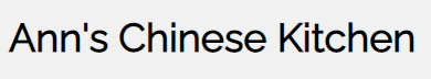 Ann's Chinese Kitchen Logo